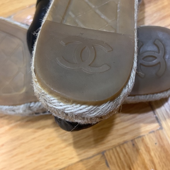 CHANEL lambskin espadril, size 35. - Picture 8 of 9